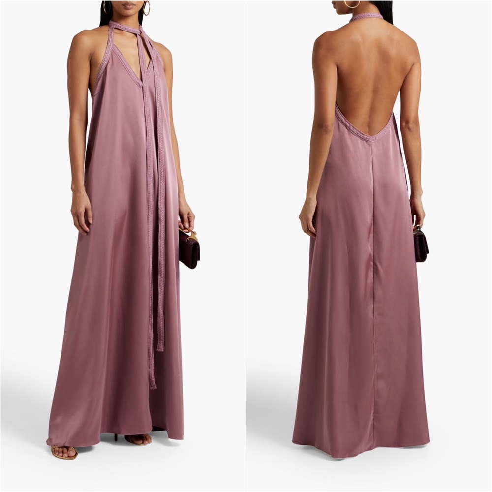 Andrea Iyamah Sana Maxi Dress in Satin